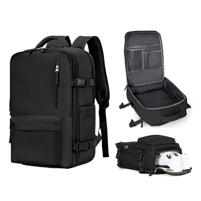 Travel Backpack for Women – Durable Oxford Cloth Carry‑On with 20–35L Capacity, Laptop Sleeve, Expandable, Water‑Resistant