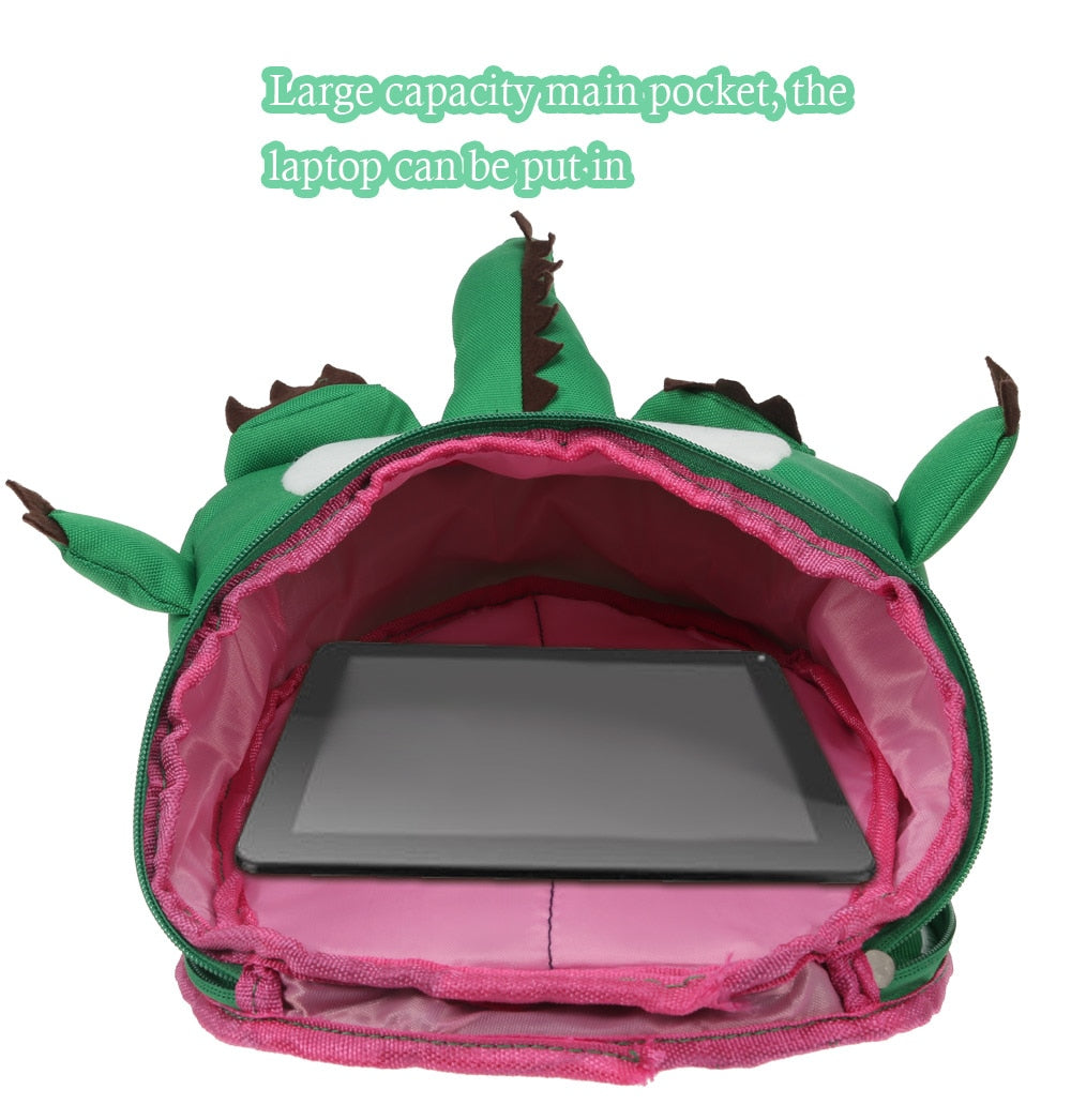 3D Dinosaur Backpack for Boys & Girls – Waterproof, Adjustable Shoulder Strap, Large Capacity School Bag for Kids