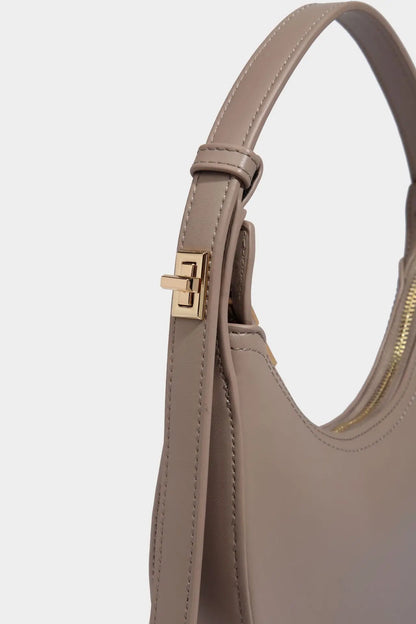 Half-Moon Soft PU Leather Shoulder Bag for Women – Stylish Small Tote, Underarm Purse, Lightweight & Trendy