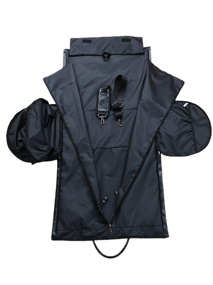 New PU Waterproof Travel Bag – Large Capacity Folding Suit Bag, Multifunctional Wet-Dry Separation, Portable & Durable