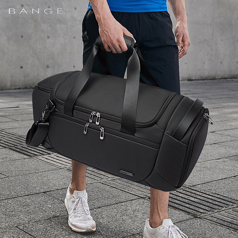 Men's Travel Gym Bag – Multi-Functional Outdoor Fitness Bag with Dry-Wet Separation, Shoe Compartment & Oxford Cloth Material