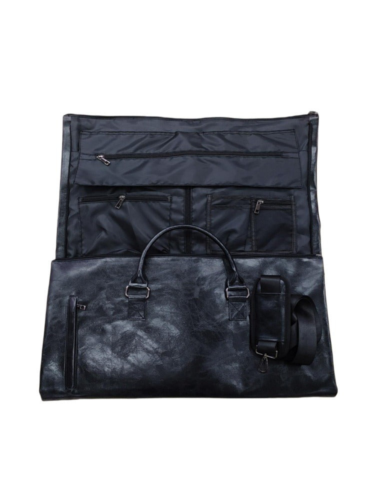 New PU Waterproof Travel Bag – Large Capacity Folding Suit Bag, Multifunctional Wet-Dry Separation, Portable & Durable