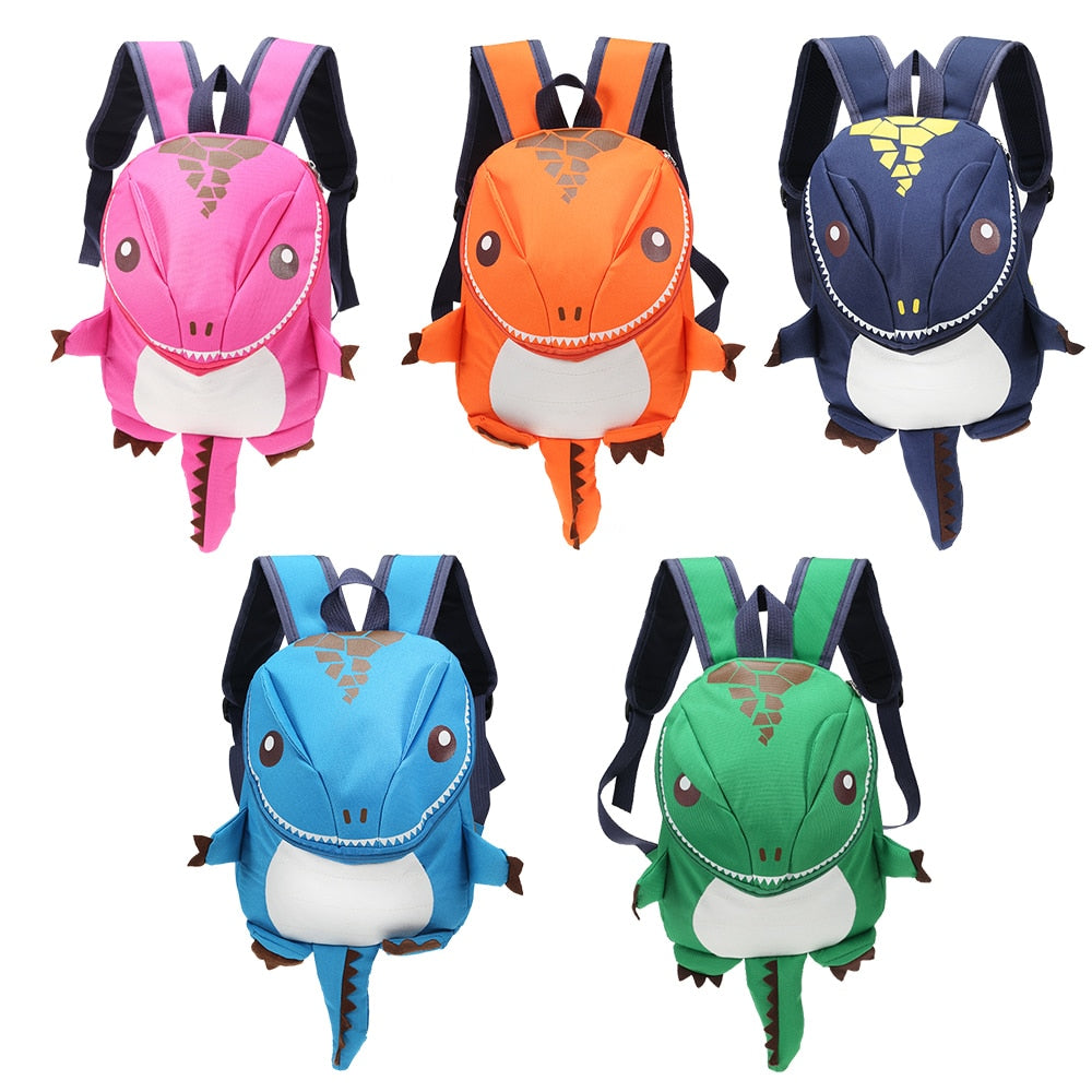 3D Dinosaur Backpack for Boys & Girls – Waterproof, Adjustable Shoulder Strap, Large Capacity School Bag for Kids