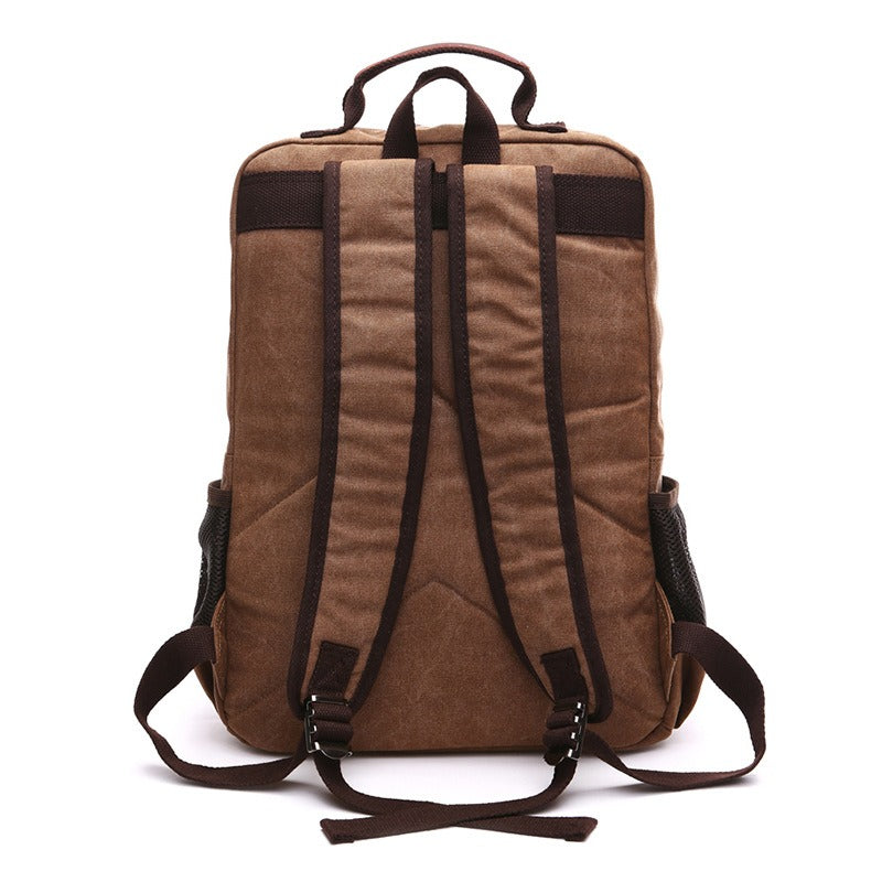 Waxed Canvas Rolling Backpack – 35 L Travel Gear, Durable, Water-Resistant, Laptop Sleeve, Street‑Ready