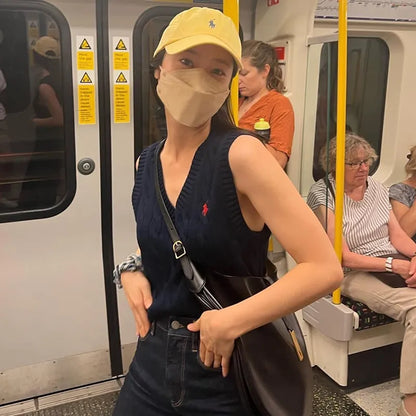 Luxury Soft PU Leather Ruched Hobo Handbag, Women's Shoulder Crossbody Tote, Black/Brown, 35x38cm