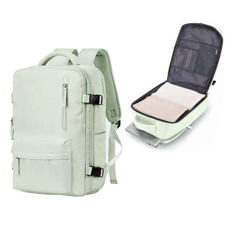 Travel Backpack for Women – Durable Oxford Cloth Carry‑On with 20–35L Capacity, Laptop Sleeve, Expandable, Water‑Resistant