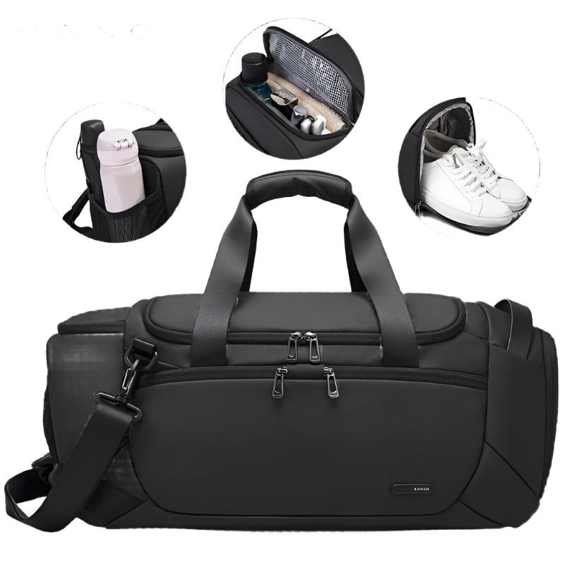 Men's Travel Gym Bag – Multi-Functional Outdoor Fitness Bag with Dry-Wet Separation, Shoe Compartment & Oxford Cloth Material