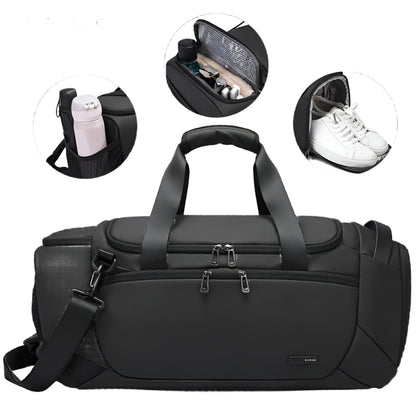 Men's Travel Gym Bag – Multi-Functional Outdoor Fitness Bag with Dry-Wet Separation, Shoe Compartment & Oxford Cloth Material