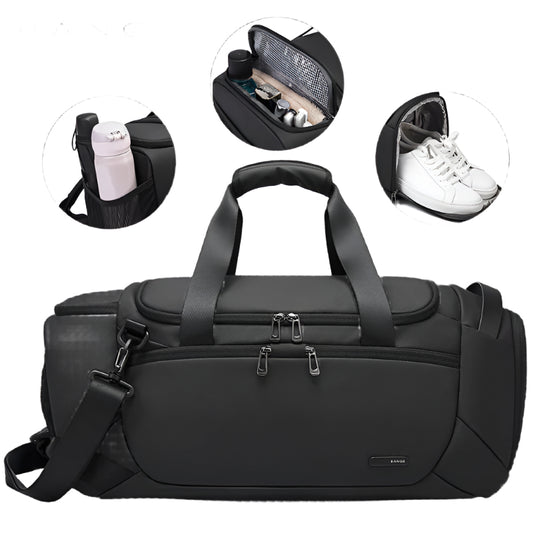 Men's Travel Gym Bag – Multi-Functional Outdoor Fitness Bag with Dry-Wet Separation, Shoe Compartment & Oxford Cloth Material