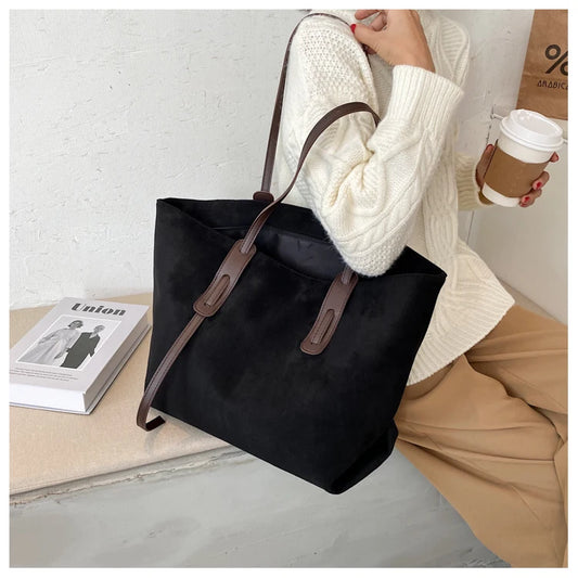 Winter Fashion Shoulder Bag Large Capacity Women Tote Bags Soft Big Ladies Handbag Schoudertas Dames Bolso Mujer Grande