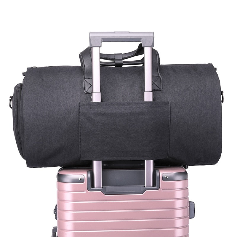 Travel Garment Bag Duffel Bag with Shoulder Strap – Business Handbag, Multiple Pockets, Carry-On Hanging Suitcase for Clothing