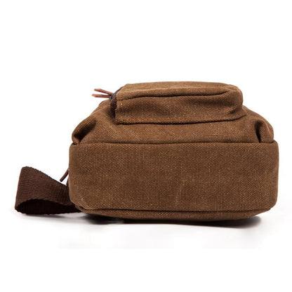 Vintage Military Canvas Messenger Bag – Durable Waxed Heavyweight Travel Satchel with Multi‑Pocket 13” Laptop Compartment, Unisex
