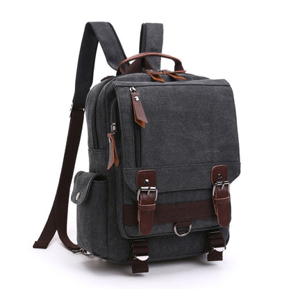 Canvas Laptop Travel Backpack – Durable Canvas, Fits 15″ Laptop, 20–35 L Multifunctional Rucksack