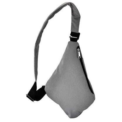 Men’s Waterproof Oxford Cloth Chest Bag – Adjustable Unisex Crossbody Sling, Multiple Compartments for Daily Commute & Travel