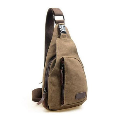 Vintage Military Canvas Messenger Bag – Durable Waxed Heavyweight Travel Satchel with Multi‑Pocket 13” Laptop Compartment, Unisex
