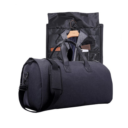 Travel Garment Bag Duffel Bag with Shoulder Strap – Business Handbag, Multiple Pockets, Carry-On Hanging Suitcase for Clothing
