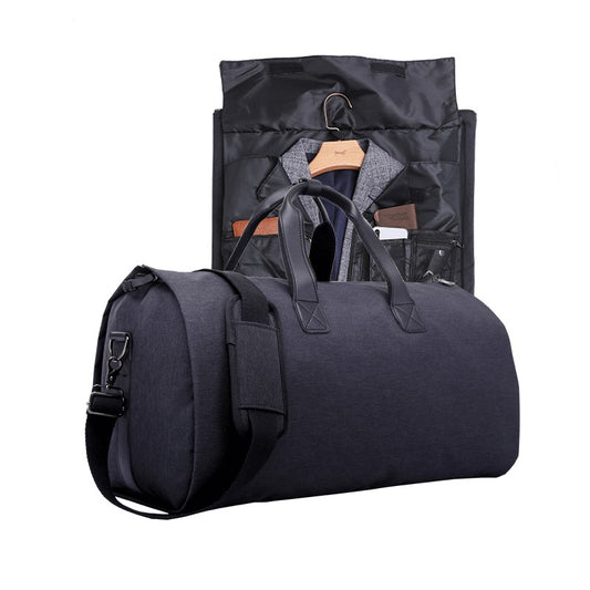 Travel Garment Bag Duffel Bag with Shoulder Strap – Business Handbag, Multiple Pockets, Carry-On Hanging Suitcase for Clothing