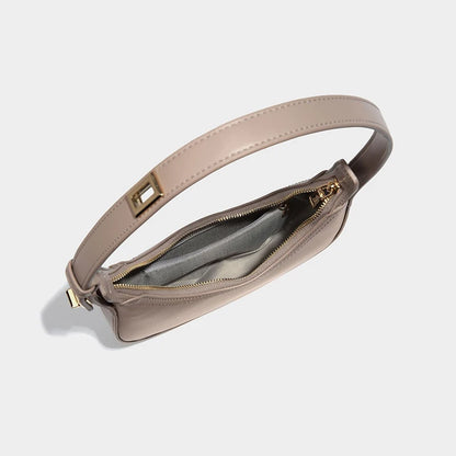 Half-Moon Soft PU Leather Shoulder Bag for Women – Stylish Small Tote, Underarm Purse, Lightweight & Trendy