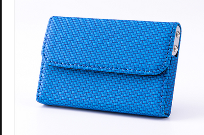 Business Card Case for Men – PU Leather, Customizable Logo, Business Gift, Available in Blue, Black, Brown, Apricot