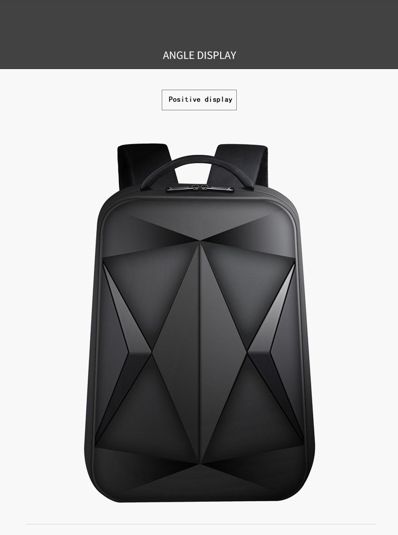 Waterproof Leisure Backpack for Men | ABS Hard Shell, Large Capacity Laptop Bag with USB Charging, Anti-Scratch, Business & Travel