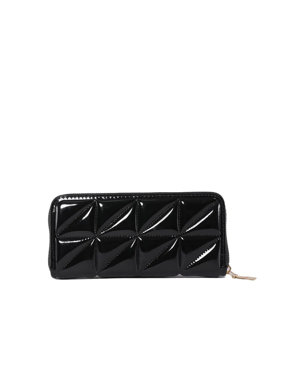 PU Leather Solid Color Wallet – Zipper Closure, Multiple Compartments, Stylish, Casual, Available in Black, Brown, White, Hot Pink