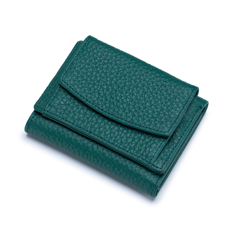 Small Wallet for Women – RFID Leather Wallet, Slim & Mini Design, 6 Card Slots, Coin Pocket, Durable Full Head Cowhide