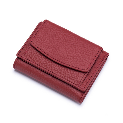 Small Wallet for Women – RFID Leather Wallet, Slim & Mini Design, 6 Card Slots, Coin Pocket, Durable Full Head Cowhide