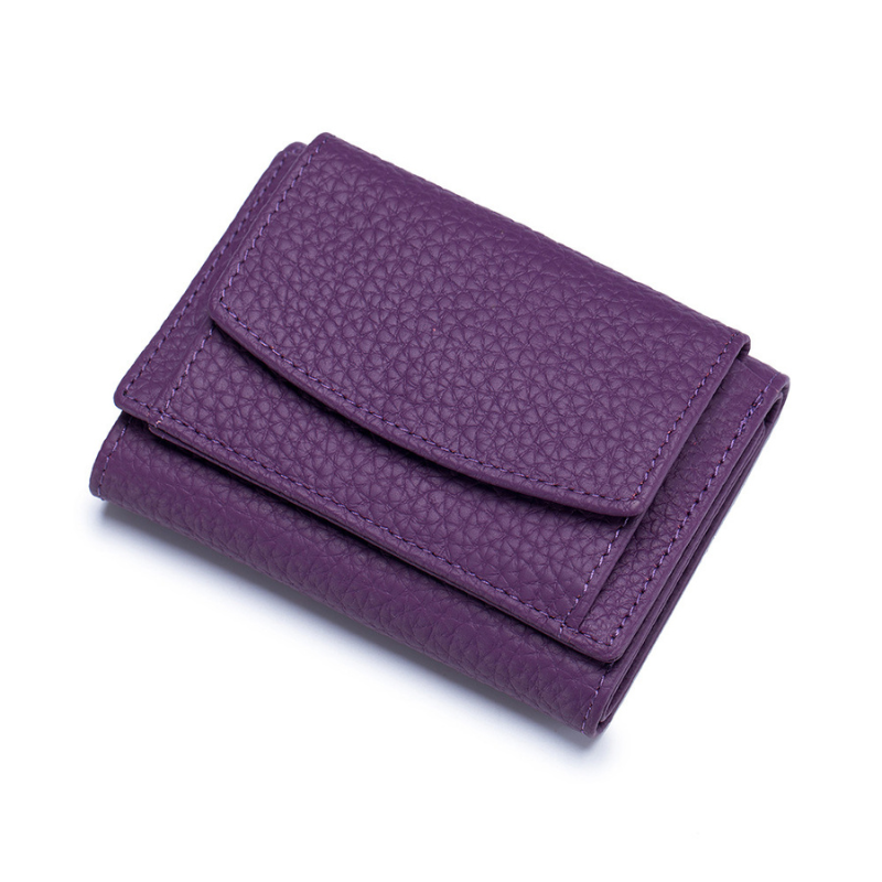 Small Wallet for Women – RFID Leather Wallet, Slim & Mini Design, 6 Card Slots, Coin Pocket, Durable Full Head Cowhide