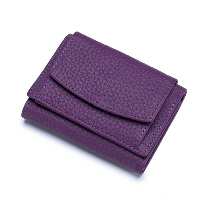 Small Wallet for Women – RFID Leather Wallet, Slim & Mini Design, 6 Card Slots, Coin Pocket, Durable Full Head Cowhide